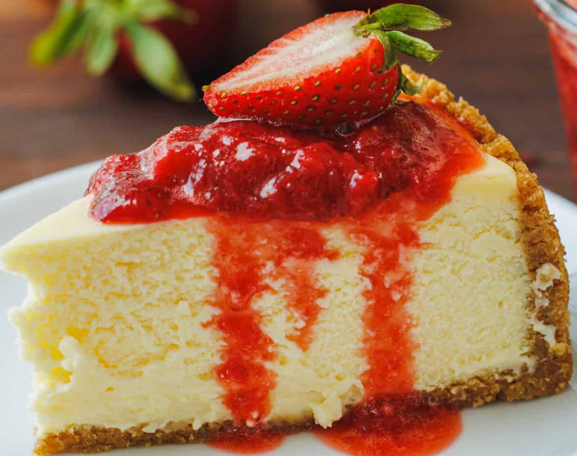 Cheesecake com Cobertura de Morango