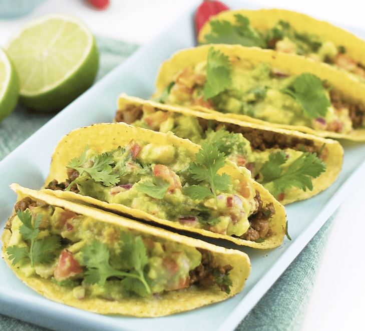 Tacos de Jaca com Guacamole