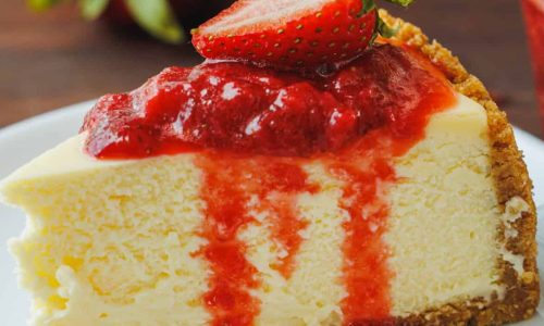 Cheesecake com Cobertura de Morango